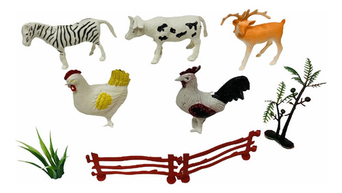 Set De Animales X 5 Unidades Con Accesorios 360268