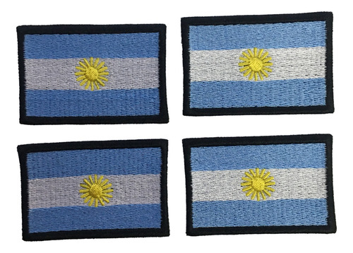 Parche Bandera Argentina 6x4cm Con Termoadhesivo!