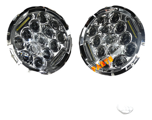 Para Jeep Jk Wrangler 7inch 75w Led Faros H4 H13 Drl High Lo