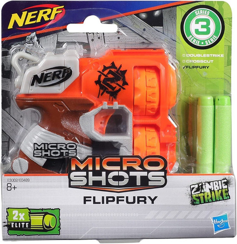 Nerf Microshots Zombie Strike Flipfury Dardos / Diverti