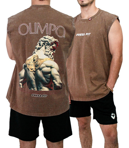 Playera Oversized Camiseta Fresafit Sin Mangas Tank Olimpo