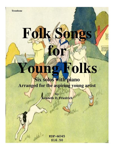 Folk Songs For Young Folks - Trombone And Piano