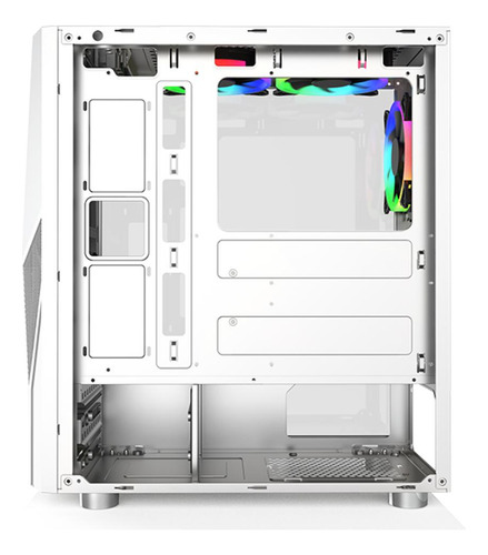 Gabinete Gamer Montech Fighter 500 (w), Atx, 4 Fans