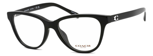 Gafas Coach 0hc6202u 5002 Para Mujer, Color Negro Ojo De Gat