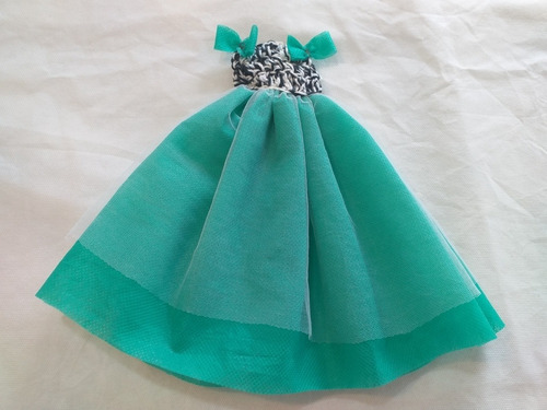 Ropa Vestido Corto O Largo Para Barbie O Similar Muñeca X 2 (Usado)