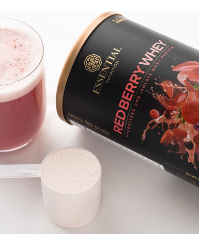 Red Berry Whey Essential Nutrition 450g Frutas Vermelhas