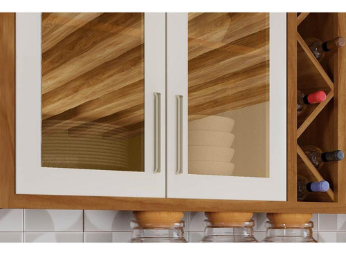 Armário De Cozinha Modulado Tempranillo C/ 3 Portas Vidro Re