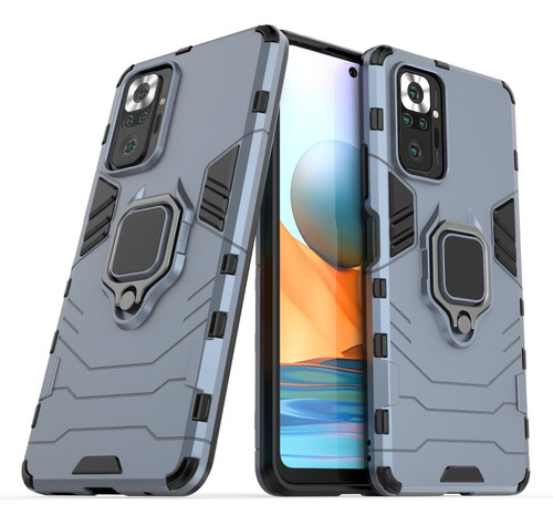 Funda Para Xiaomi Redmi Note 10 Pro Uso Rudo Armor + 2 Micas