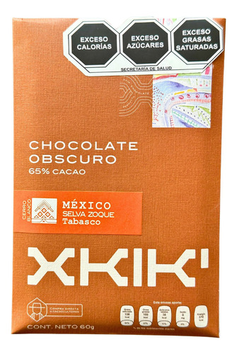 Sarabia XKIK’  chocolate obscuro envoltura 60 g