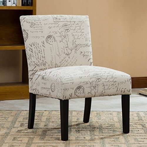 Roundhill Furniture Botticelli - Silla Decorativa Sin Brazos