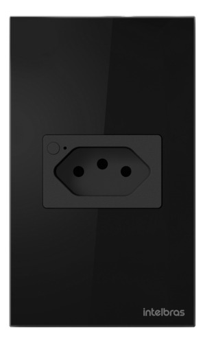 Tomada elétrica Intelbras IZY SMART ETS 1001 PRETO con 1 tomas 10 A - preto