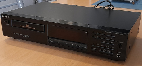 Compactera Cd Player Sony Cdp-311 Negro