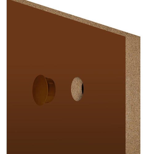 Tapa Furo Interno 08 Mm Marrom 100 Unidades - Sr