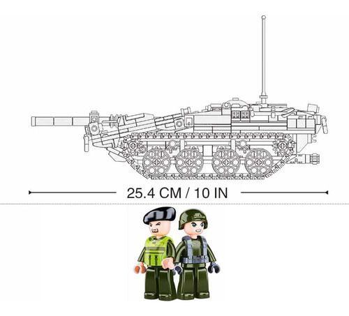 Dahonpa Stridsvagn 103 - Bloque De Construccion Militar (692