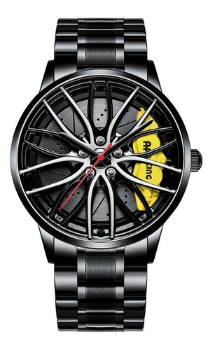 Llanta Rueda Hub Reloj Sport Car Rim Relojes Impermeable