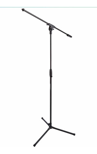 Soporte P/microfono Negro Con Tripie Adaptador 9,5 Y 16 Mm