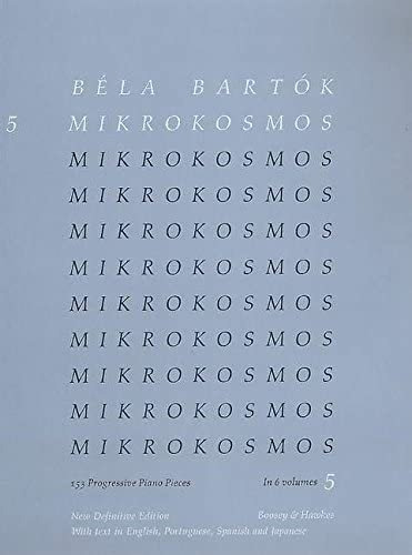 Libro: Mikrokosmos Piano Volume 5 Blue (edición En Inglés, Y