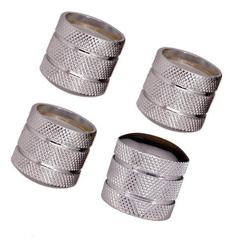 Perillas Domo Jd For Guitarra O Bajo (6 Mm) - Pack Of 4 (pla