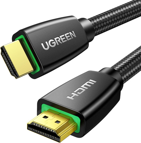 Cable Hdmi Ugreen 4k De 6.6 Pies, 18 Gbps Trenzado Hdmi Ca