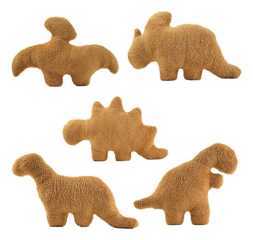 . 5pcs Dino Chicken Nugget Muñeca Peluche Juguete Niños 1