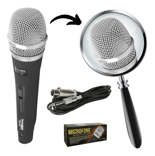 Microfone Com Fio Performance Sound Sc-226 Profissional Pix
