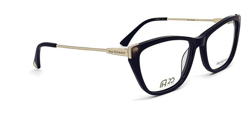 Óculos Armação Ana Hickmann Ah60035 A01 Retangular Preto