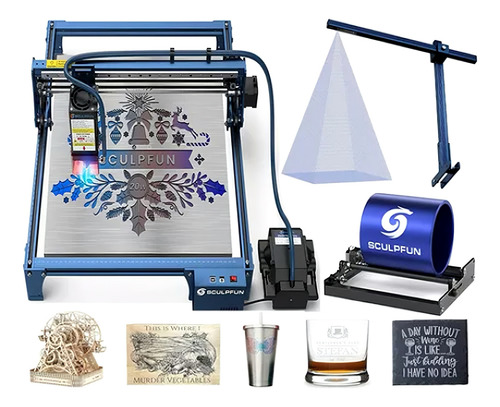 Sculpfun S30 Pro Max 20w Gravador A Laser E Rolo E Câmera