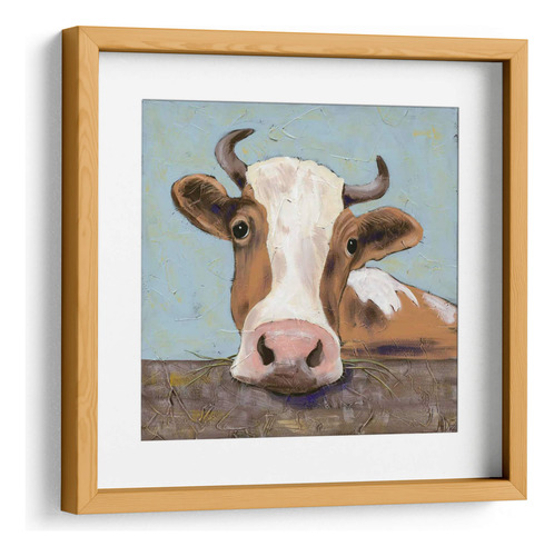 Cuadro Enmarcado Pino Con Marialuisa Bessy 40x40