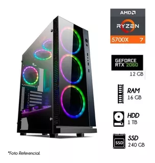 Pc Ryzen 7-5700x Ram 16gb 1tb Ssd 240gb Video Rtx 3060 12gb