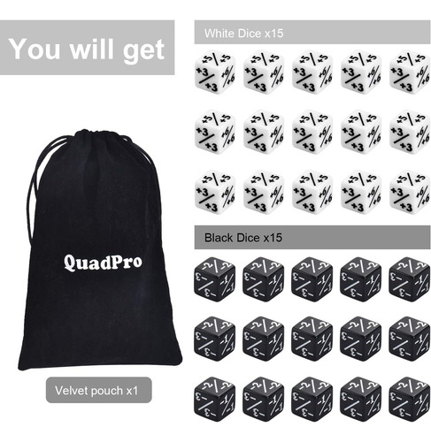 30 Piezas Dados Contadores Juego De Dados D6 Cubo Compa...