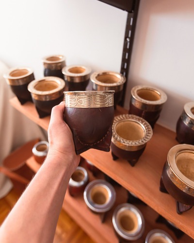 Imagen 5 de 9 de Mate Imperial Uruguayo Virola De Alpaca