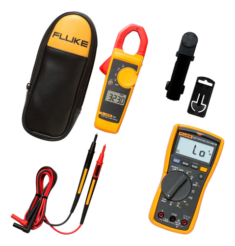 Multímetro 117 + Pinza Amperométrica Kit Electricista Fluke