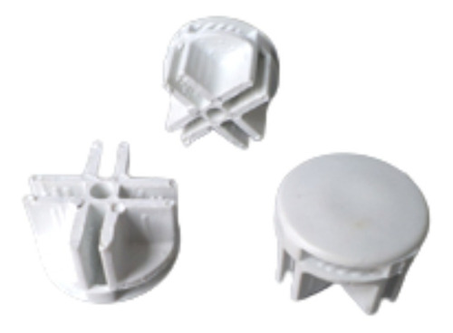 Conector Para Reja,adaptador De Plástico 10 Pzas Blanco