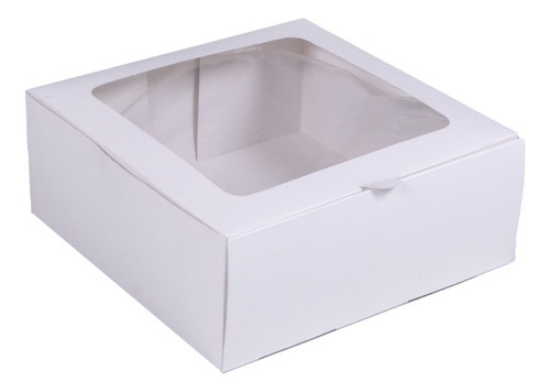 Caja En Carton 20x20x08 Con Visor