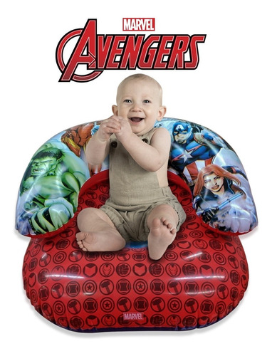 Sillón Inflable Marvel Avengers Sofá Niños Original Infantil