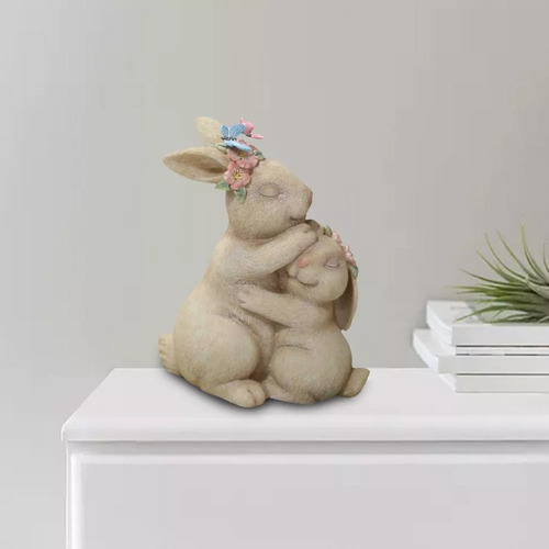 Cyz F Estatua De Conejo De Pascua Estilo Vintage, Madre E