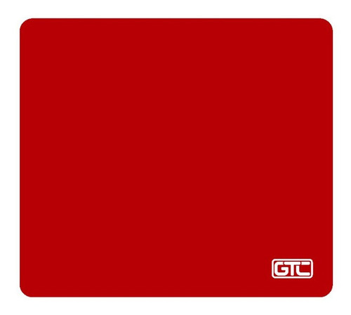 Imagen 1 de 2 de Pad Mouse Liso Antideslizante Gtc Rojo Neopreno Ergonómico 