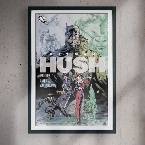 Cuadro 60x40 Dc - Batman Hush - Comic Cover 