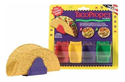 Taco Proper Taco Holders Paquete De 4 Fabricados Ee  Uu...