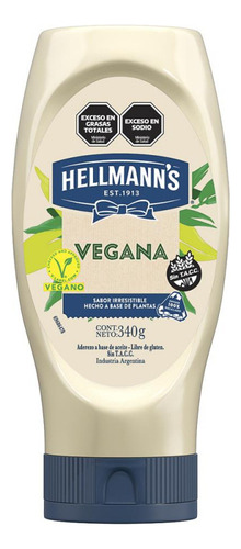 Mayonesa Hellmann's Vegana Sin Tacc - Mejor Precio