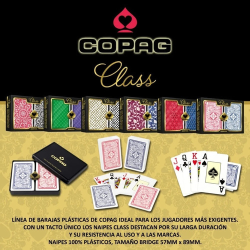Set De Naipes Mazo Profesional Copag Class Bridge Vanguard