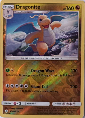 Pokémon Tcg Dragonite 96/149 Reverse