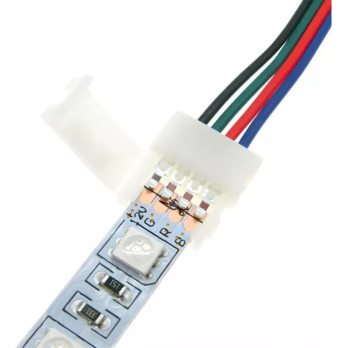 Controlador Led Inteligente + Control + Conector Macho Para Tira Led Rgb 4 Pines