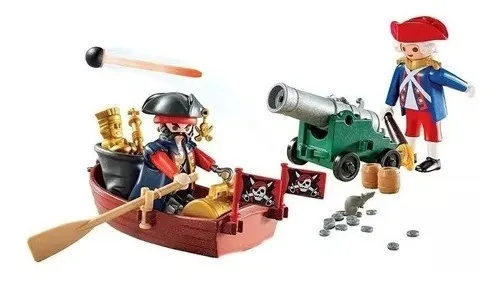 Playmobil Maletin Pirata Y Soldado 9102