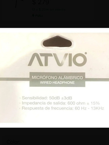 Micrófono Atvio