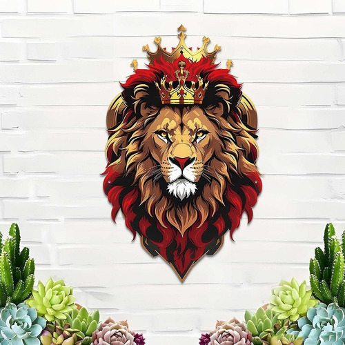 Decoración De Pared Con Cabeza De León, Decoración De