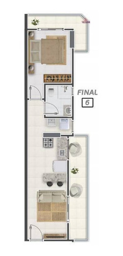 Apartamento Com 1 Dormitório À Venda, 42 M² Por R$ 209.700,00 - Canto Do Forte - Praia Grande/sp - Ap1037