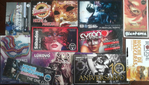 Tarjeta D Boliche Tematica,antifaz,angel,labios,circo,animal