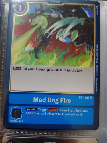 Mad Dog Fire - Release Special Boost Carta Brillante Digimon