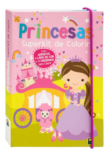 Superkit De Colorir Princesas, De Brijbasi. Editora Grupo Todolivro, Capa Dura Em Português, 2023